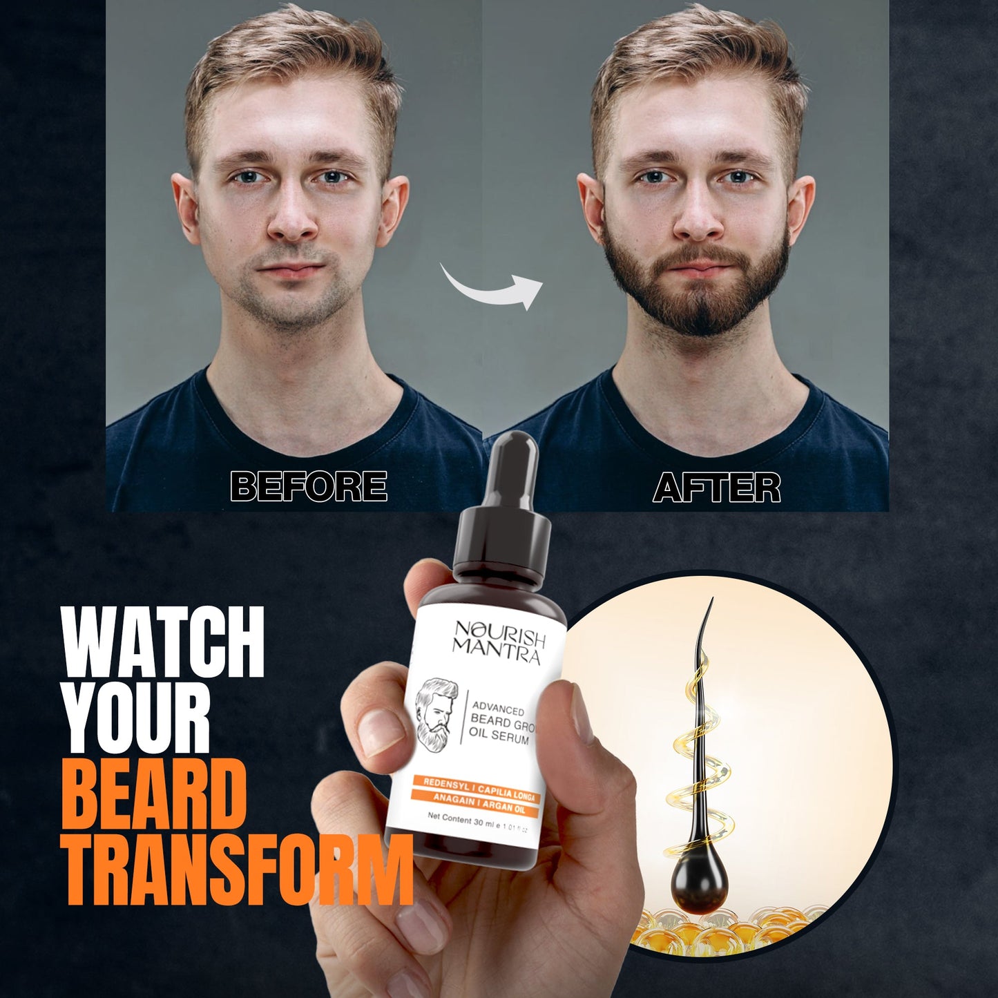 Advanced Beard Oil Serum (Buy 1 Get 1 Free)