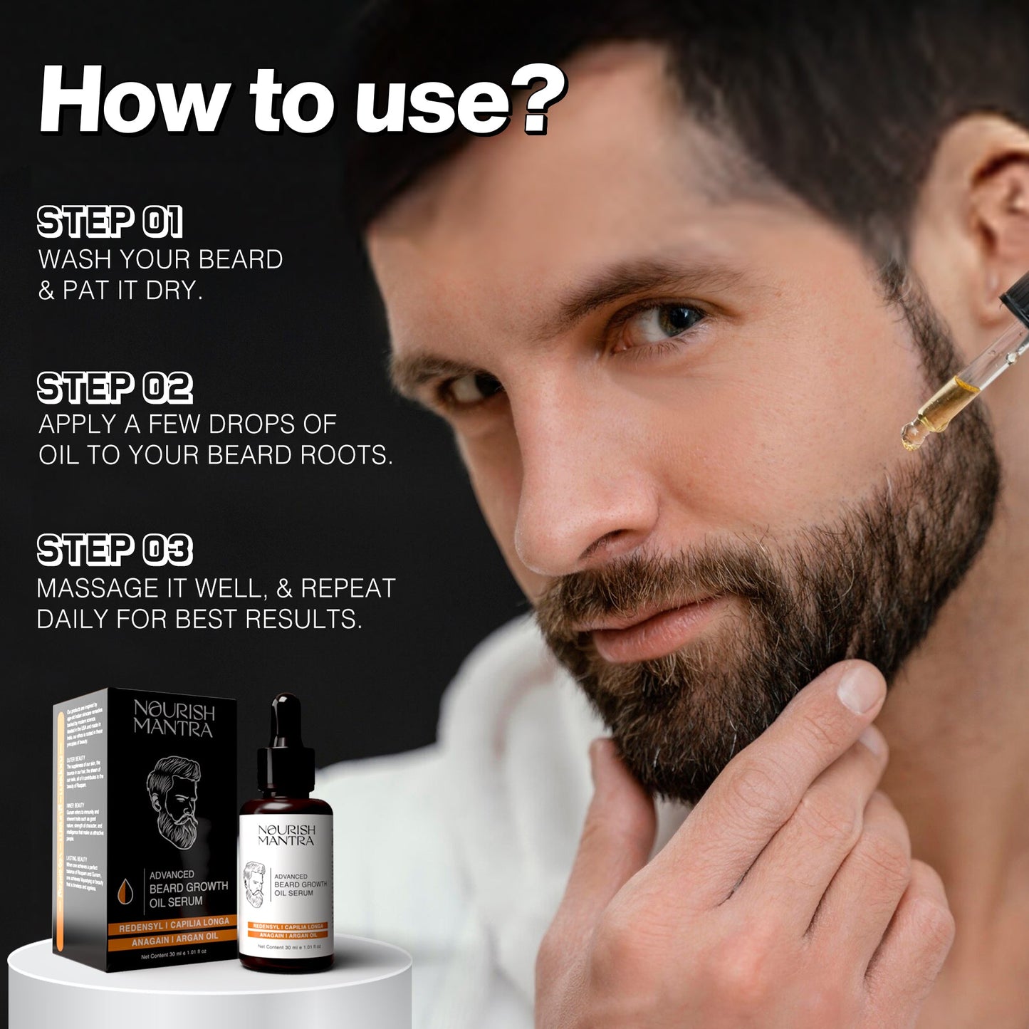 Advanced Beard Oil Serum (Buy 1 Get 1 Free)