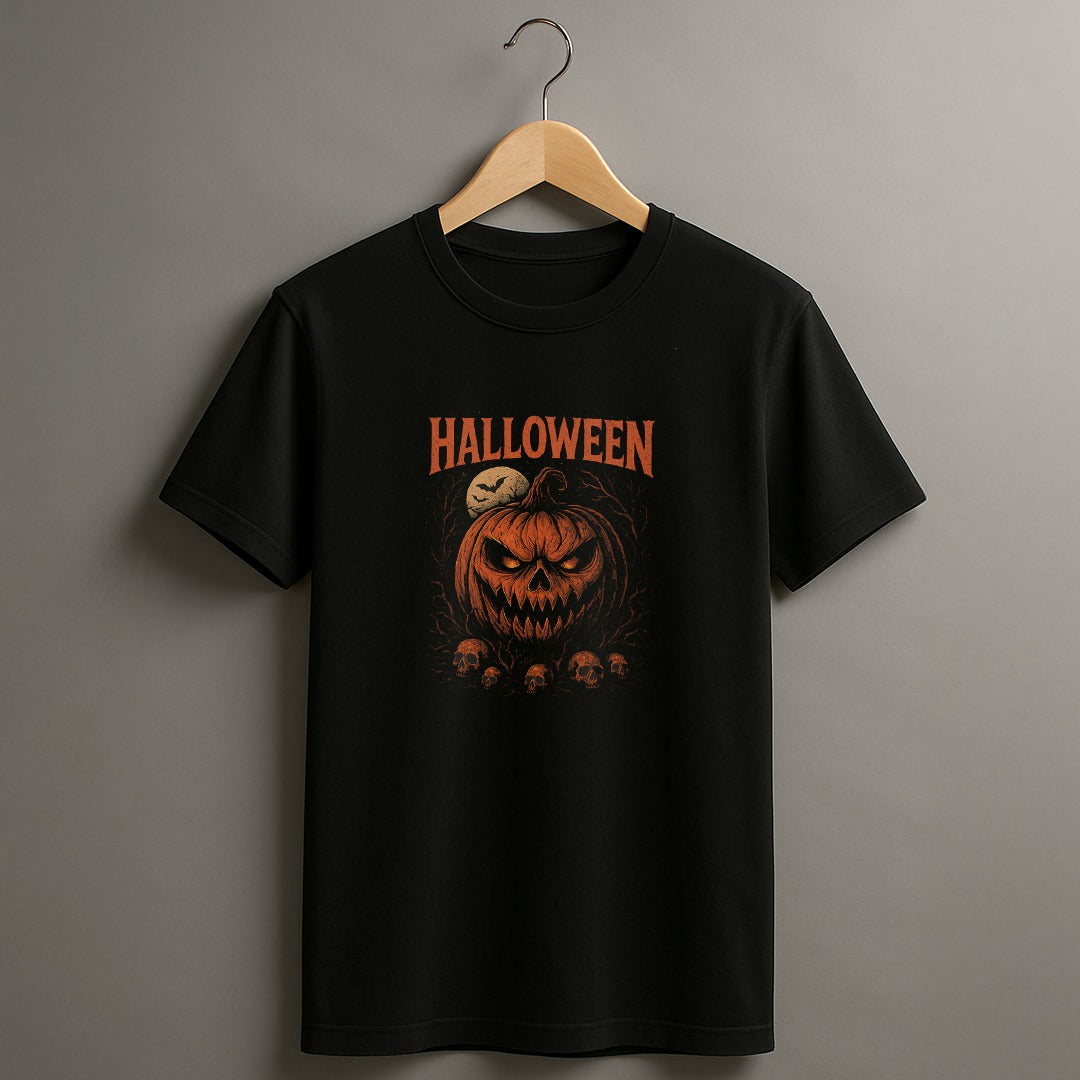 Halloween Pumpkin Graphic T-Shirt, Spooky Tee, Fall Apparel, Unisex Halloween Shirt, Costume Party Outfit, Horror Lover Gift