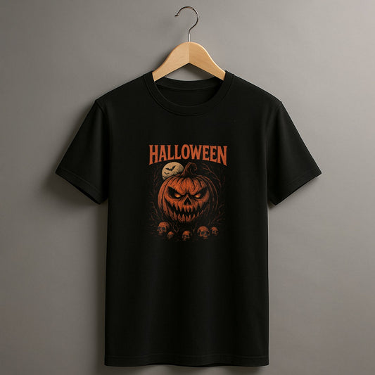 Halloween Pumpkin Graphic T-Shirt, Spooky Tee, Fall Apparel, Unisex Halloween Shirt, Costume Party Outfit, Horror Lover Gift