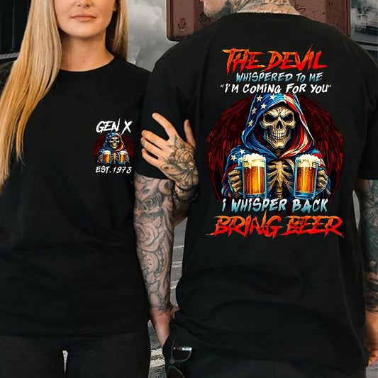 Funny Unisex T-Shirt with Humor and Nostalgia - Perfect Gift for Beer Lovers, Halloween, Festivals, Parties, Unisex Apparel