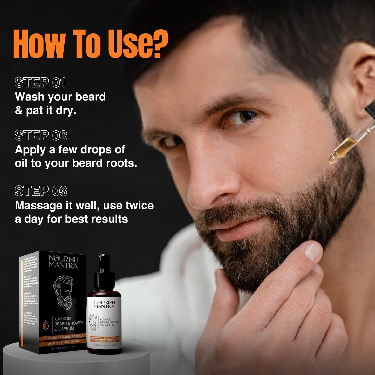 Advanced Beard Oil Serum (Buy 1 Get 1 Free)
